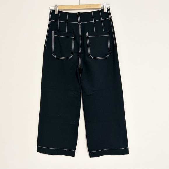 Maeve Colette Black & White stitching Flare stretchy pants! - Picture 9 of 14